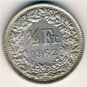 ½ Franc (Silver - 22 stars)