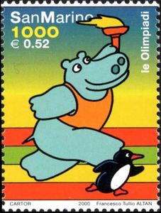 Hippopotamus and penguin