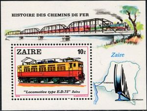 Locomotive Type ED75, Zaire
