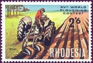 Tractor and plough, 1964