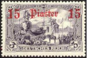overprint on "Germania"