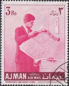 Kennedy Reading Newspaper