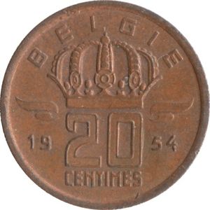 20 Centimes (Flemish legend)