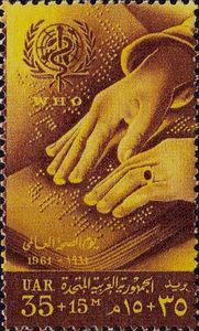 W.H.O. Day - Reading Braille