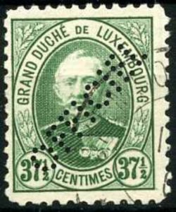 Grand Duke Adolf - Official (Perfin)