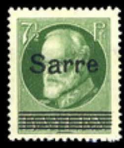 King Ludwig III overprinted Sarre