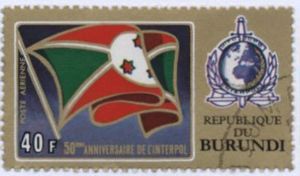 INTERPOL flag and emblem