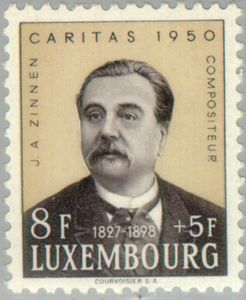 Johann-Anton Zinnen (1827-1898) Composer (brown and buff)