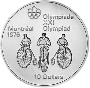 10 Dollars (XXI Summer Olym. Games 1976 Montreal - Cycling - Series III)