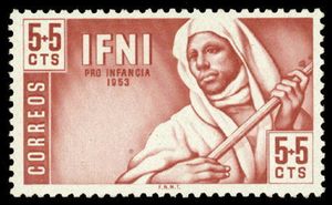 Native playing musical instrument