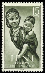 Native Woman and Child