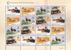 Centenary of the Lisbon Zoo mini sheet