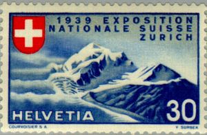 Piz Roseg (3943m) with Tschierva Glacier in Bernina massif