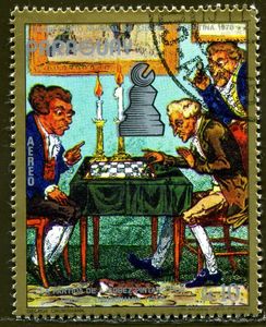"The Chess Match", George Cruikshank