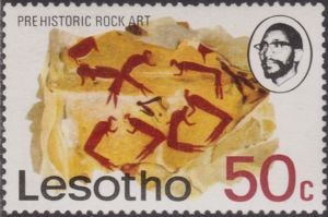 Pre-historic rock painting