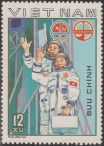 Soyuz 37 Crew on the Gantry