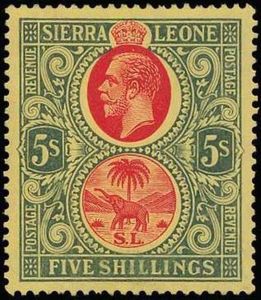 King Georg V and African Elephant (Loxodonta africana)