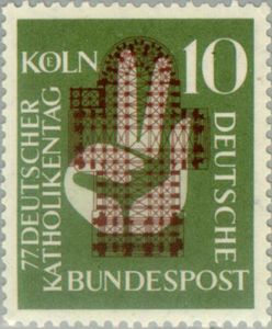 Plan of Cologne Cathedral, oath hand