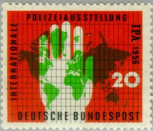 Map of the world, palm