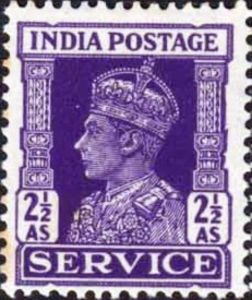 King George VI wearing Imperial Crown of India