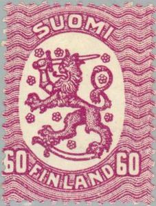 Coat of Arms 1917 - Saarinen, WM Swastika mirrored, 14¼ x 14