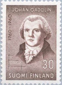 200th Birthday of Johan Gadolin (1760-1852), Chemist