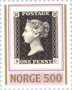 Stamp Jubilee-One Penny Black
