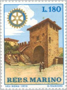 St. Francis’ Gate and Rotary Emblem