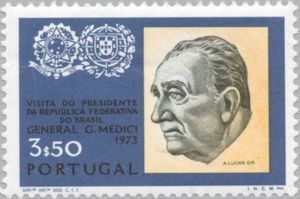 Emilio Garrastazú Médici (1906-85) and Arms