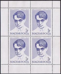 100th Birth Anniversary of Endre Ady (1877-1919)