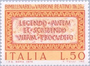 2000th Death Anniversary of Marco Varrone