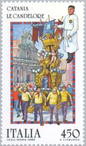 Procession Le Candelore, Catania