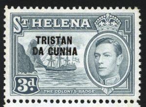 "TRISTAN DA CUNHA" Overprinted