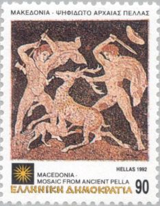 Macedonia, Deer Hunting - Mosaic from Ancient Pella