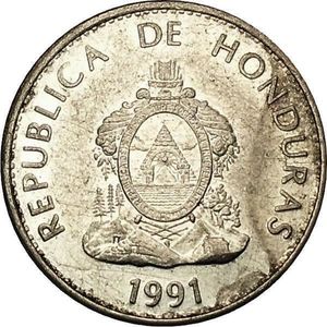 20 Centavos (clouds above triangle)