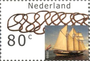 "Oosterschelde" (Schooner) and Rope