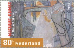 "The Bride" painting by J. Thorn Prikker