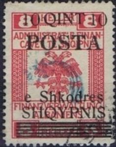 General issue (Austrian stamps handstamped in blue)