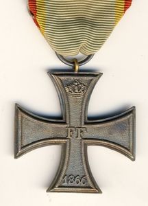 Military Merit Cross with the year 1866