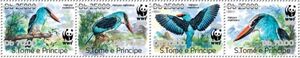 WWF Blue-breasted Kingfisher - Silver Overprint