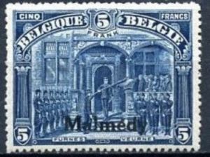 Overprint "Malmédy" on Veurne - Perf. 14
