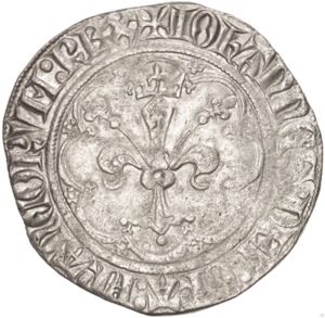 1 Gros Tournois (Jean II. Lys)