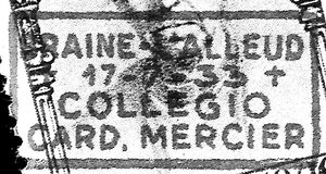 Cardinal Mercier (1851-1926) - Overprinted