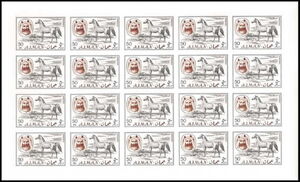 Sheikh Rashid and Arabian Horse (Equus ferus caballus)