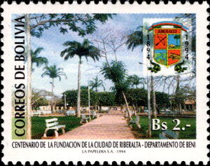 View of the city and shield