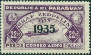 Graf Zeppelin with overprint "1935"