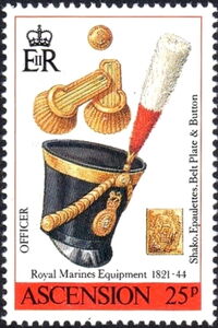 Officer's Shako, Belt Plate & Epaulettes