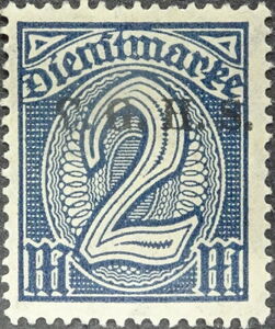 C.G.H.S. on German Officials Watermark "Lozenges Diamond"