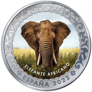 1.50 Euro (Endangered animals - African bush Elephant)