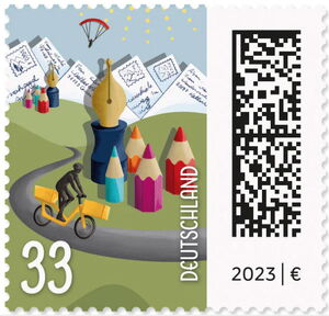 Pencils Forming Small Village